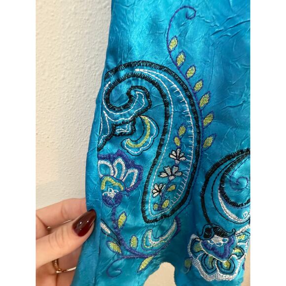 Y2K Blue Fairy Peasant Top - Picture 5 of 10